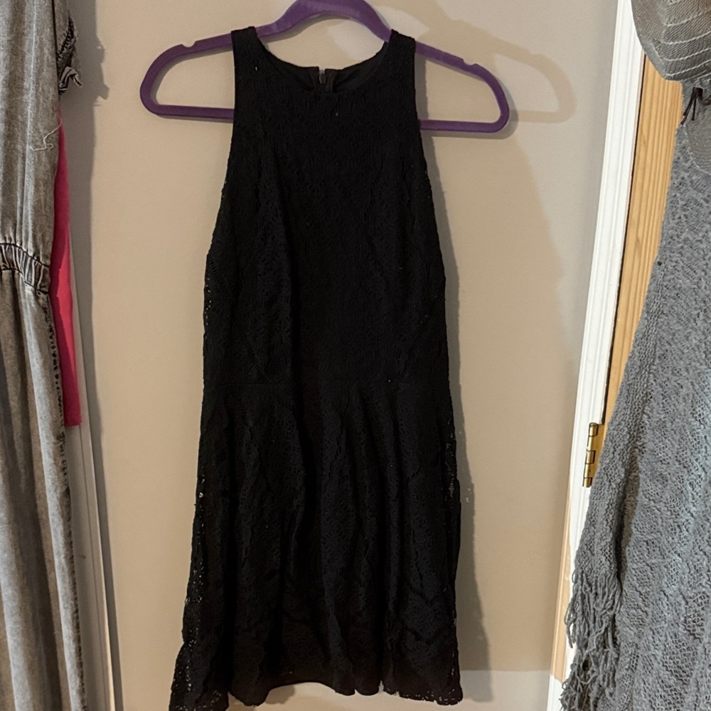 Elegant Black Lace Dress